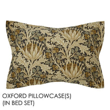 Load image into Gallery viewer, WILLIAM MORRIS &lt;BR&gt;
Artichoke Duvet Cover Set &lt;BR&gt;
Charcoal &lt;BR&gt;
