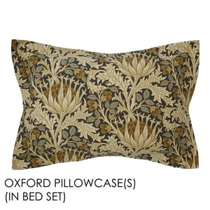 WILLIAM MORRIS <BR>
Artichoke Duvet Cover Set <BR>
Charcoal <BR>