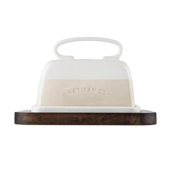 ARTISAN STREET <BR>
Butter Dish <BR>
Neutral <BR>