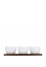 Load image into Gallery viewer, ARTISAN STREET &lt;BR&gt;
Set of 3 Nibble Bowls on board &lt;BR&gt;
Neutral &lt;BR&gt;
