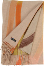 Load image into Gallery viewer, FRAAS &lt;BR&gt;
Cashmink scarf with brushstroke design &lt;BR&gt;
Soft beige Mix &lt;BR&gt;
