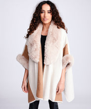 Load image into Gallery viewer, PIA ROSSINI &lt;BR&gt;
Autumn Wrap &lt;BR&gt;
Cream &amp; Taupe &lt;BR&gt;
