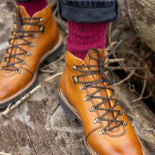 Load image into Gallery viewer, SWOLE PANDA SOCKS &lt;br&gt;
Men&#39;s Bamboo Boot socks&lt;br&gt; 
Burgundy
