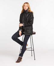 Load image into Gallery viewer, BARBOUR &lt;BR&gt;
Ladies Beadnell® Wax Jacket &lt;BR&gt;
Black &lt;BR&gt;
