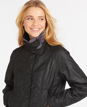 Load image into Gallery viewer, BARBOUR &lt;BR&gt;
Ladies Beadnell® Wax Jacket &lt;BR&gt;
Black &lt;BR&gt;
