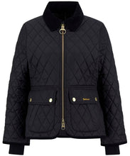 Load image into Gallery viewer, BARBOUR &lt;BR&gt;
Beadnell Fitted Quilted Jacket &lt;BR&gt;
Black &lt;BR&gt;
