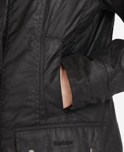 BARBOUR <BR>
Ladies Beadnell® Wax Jacket <BR>
Black <BR>