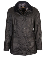 Load image into Gallery viewer, BARBOUR &lt;BR&gt;
Ladies Beadnell® Wax Jacket &lt;BR&gt;
Black &lt;BR&gt;

