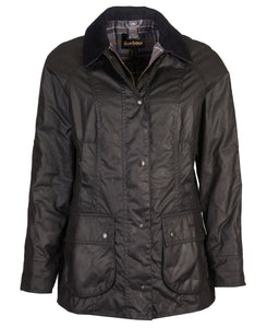 BARBOUR <BR>
Ladies Beadnell® Wax Jacket <BR>
Black <BR>