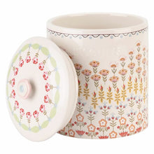 Load image into Gallery viewer, CATH KIDSTON &lt;BR&gt;
Painted Table Biscuit Jar &lt;BR&gt;
Cream &lt;BR&gt;
