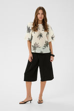Load image into Gallery viewer, CULTURE <BR>
Bisera Top <BR>
Cream with Black embellishment <BR>
