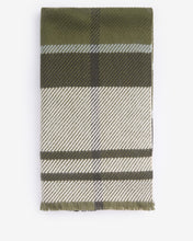 Load image into Gallery viewer, BARBOUR &lt;BR&gt;
Blair Tartan Scarf &lt;BR&gt;
Loden &lt;BR&gt;
