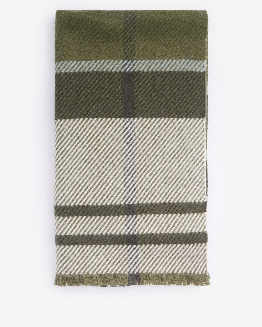 BARBOUR <BR>
Blair Tartan Scarf <BR>
Loden <BR>