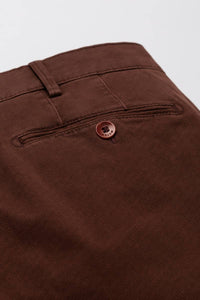 MEYER <BR>
Bonn, Perfect Fit, Fine Micro Twill Chinos <BR>
Brown <BR>