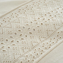 Load image into Gallery viewer, CATHERINE LANSFIELD &lt;BR&gt;
Broderie Anglais Duvet Cover Set with Pillowcases &lt;BR&gt;
Cream &lt;BR&gt;
