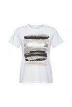 Load image into Gallery viewer, PERUZZI <BR> Brush Stroke T-Shirt <BR>White <BR>
