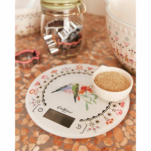 CATH KIDSTON <BR>
Painted Table Budgie Electronic Kitchen Scale <BR>