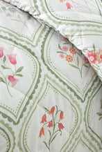 Load image into Gallery viewer, CATHERINE LANSFIELD &lt;BR&gt;
Cameo Floral Reversible Quilted Bedspread &lt;BNR&gt;
Natural Green &lt;BR&gt;
