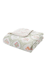 Load image into Gallery viewer, CATHERINE LANSFIELD &lt;BR&gt;
Cameo Floral Reversible Quilted Bedspread &lt;BNR&gt;
Natural Green &lt;BR&gt;
