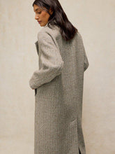 Load image into Gallery viewer, WHITE STUFF <BR>
Camilla Herringbone Tweed Coat <BR>
Natural <BR>
