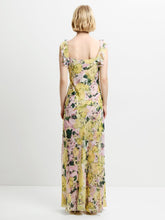 Load image into Gallery viewer, FRENCH CONNECTION <BR>
Carla Ari Chiffon Curved Seam Maxi Dress <BR>
Yellow Multi <BR>
