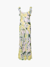 Load image into Gallery viewer, FRENCH CONNECTION <BR>
Carla Ari Chiffon Curved Seam Maxi Dress <BR>
Yellow Multi <BR>
