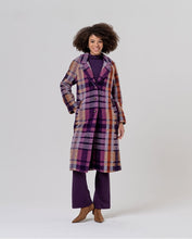 Load image into Gallery viewer, SURKANA <BR>
Long checked wool coat <BR>
Multi <BR>
