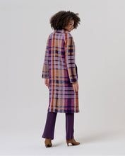Load image into Gallery viewer, SURKANA <BR>
Long checked wool coat <BR>
Multi <BR>
