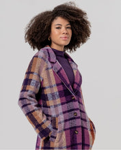 Load image into Gallery viewer, SURKANA <BR>
Long checked wool coat <BR>
Multi <BR>
