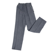 Load image into Gallery viewer, SCHOOL TROUSERS &lt;BR&gt;
Zipped and Half Elasticated School Trousers &lt;BR&gt;
Grey &amp; Navy &lt;BR&gt;
