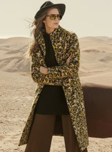 Load image into Gallery viewer, SURKANA&lt;BR&gt;
Animal Print Wool Coat&lt;BR&gt;
Green&lt;BR&gt;
