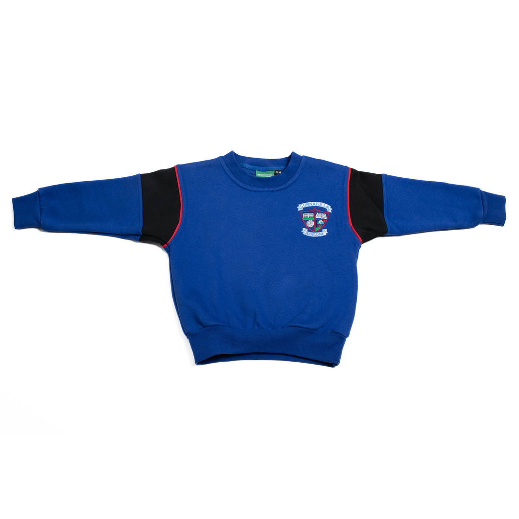 CORNAFULLA NS <BR>
Sweatshirt <BR>
Crested Royal Blue <BR>