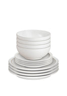 DENBY POTTERY <BR>
Cotton White 12 Piece Tableware Set <BR>
White <BR>