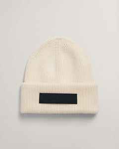 GANT <BR>
Cotton Ribbed Knit Beanie <BR>
Navy or Cream <BR>