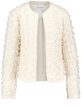 Load image into Gallery viewer, GERRY WEBER &lt;BR&gt;
Blazer jacket with fringing &lt;BR&gt;
Cream &lt;BR&gt;
