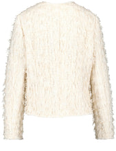 Load image into Gallery viewer, GERRY WEBER &lt;BR&gt;
Blazer jacket with fringing &lt;BR&gt;
Cream &lt;BR&gt;
