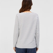 Load image into Gallery viewer, BIANCA <BR>
Dami Striped Top <BR> 
Navy <BR>

