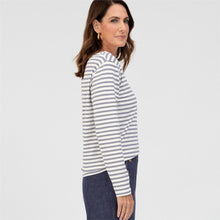 Load image into Gallery viewer, BIANCA <BR>
Dami Striped Top <BR> 
Navy <BR>
