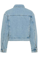 Load image into Gallery viewer, CULTURE <BR>
Embroidered Denim Bomber Jacket <BR>
Denim <BR>
