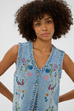Load image into Gallery viewer, CULTURE <BR>
Utiala Waistcoat <BR>
Denim <BR>
