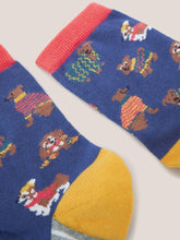 Load image into Gallery viewer, WHITE STUFF &lt;BR&gt;
Dog Socks in a Cracker &lt;BR&gt;
Blue &lt;BR&gt;
