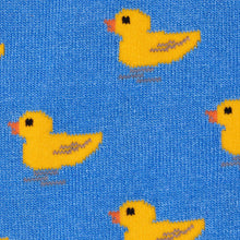 Load image into Gallery viewer, SWOLA PANDA &lt;BR&gt;Men&#39;s Bamboo Duck Socks &lt;BR&gt;Blue &amp; Yellow &lt;BR&gt;
