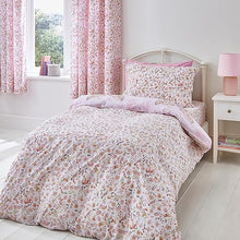 Load image into Gallery viewer, CATHERINE LANSFIELD &lt;BR&gt;
Enchanted Butterfly Reversible Duvet Cover Set with Pillowcase &lt;BR&gt;
Pink
