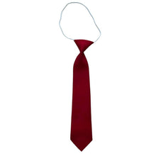 Load image into Gallery viewer, HUNTER &lt;BR&gt;
Plain Coloue Elasticated School Ties &lt;BR&gt;
Navy, Red, Wine, Royal &lt;BR&gt;
