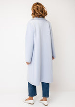 Load image into Gallery viewer, RINO &amp; PELLE <BR>
Ellenoor Scuba Long Coat<BR>
Arctic Blue <BR>
