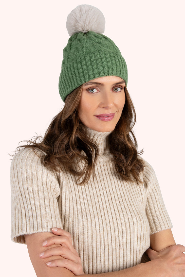 POWDER <BR>
Elise Hat <BR>
Sage & Cream <BR>