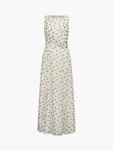 Load image into Gallery viewer, FRENCH CONNECTION <BR>
Emina Chiffon Polka Dot Maxi Dress <BR>
Cream with black spot <BR>
