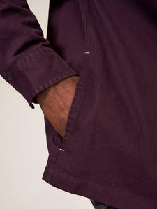 WHITE STUFF <BR>
Everade Shacket <BR>
Dark Plum <BR>