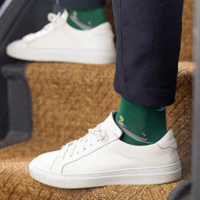 Load image into Gallery viewer, SWOLE PANDA &lt;BR&gt;
Men’s Fisherman Bamboo Socks &lt;BR&gt;
Green &lt;BR&gt;
