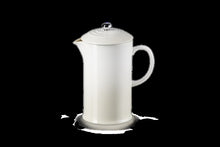 Load image into Gallery viewer, LECREUSET &lt;BR&gt;
Stoneware Cafetiere French Press &lt;BR&gt;
Meringue &lt;BR&gt;
